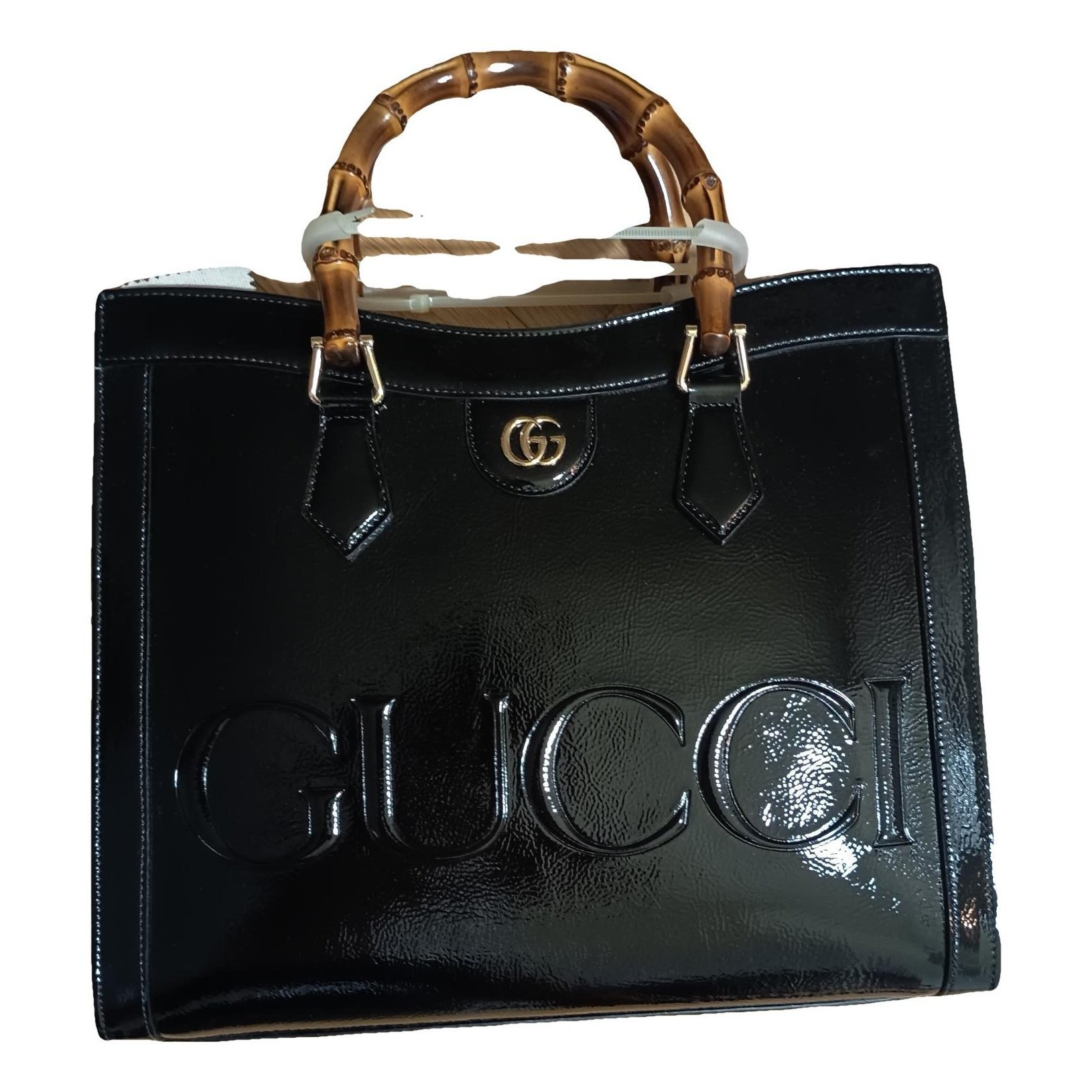 Diana Bamboo leather tote