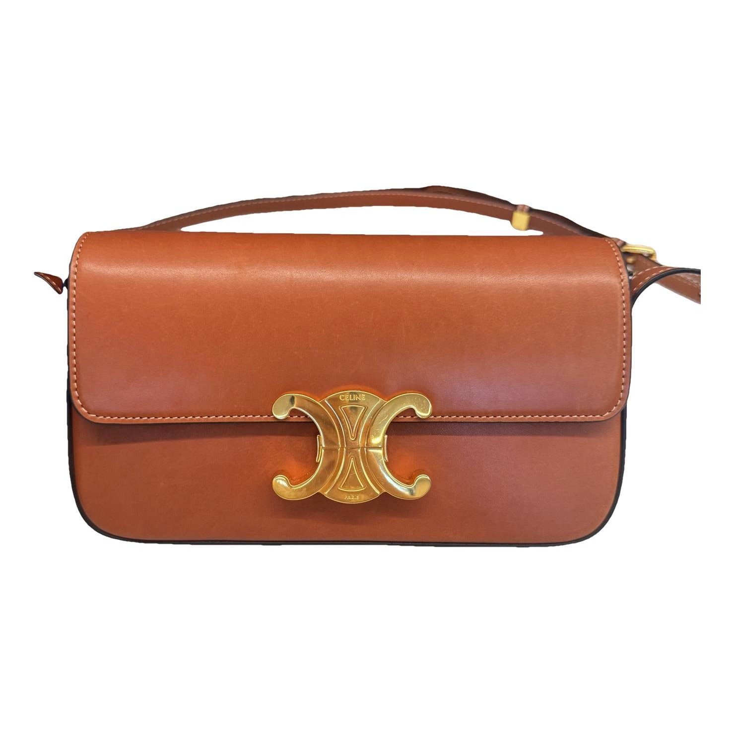 Triomphe Long leather handbag