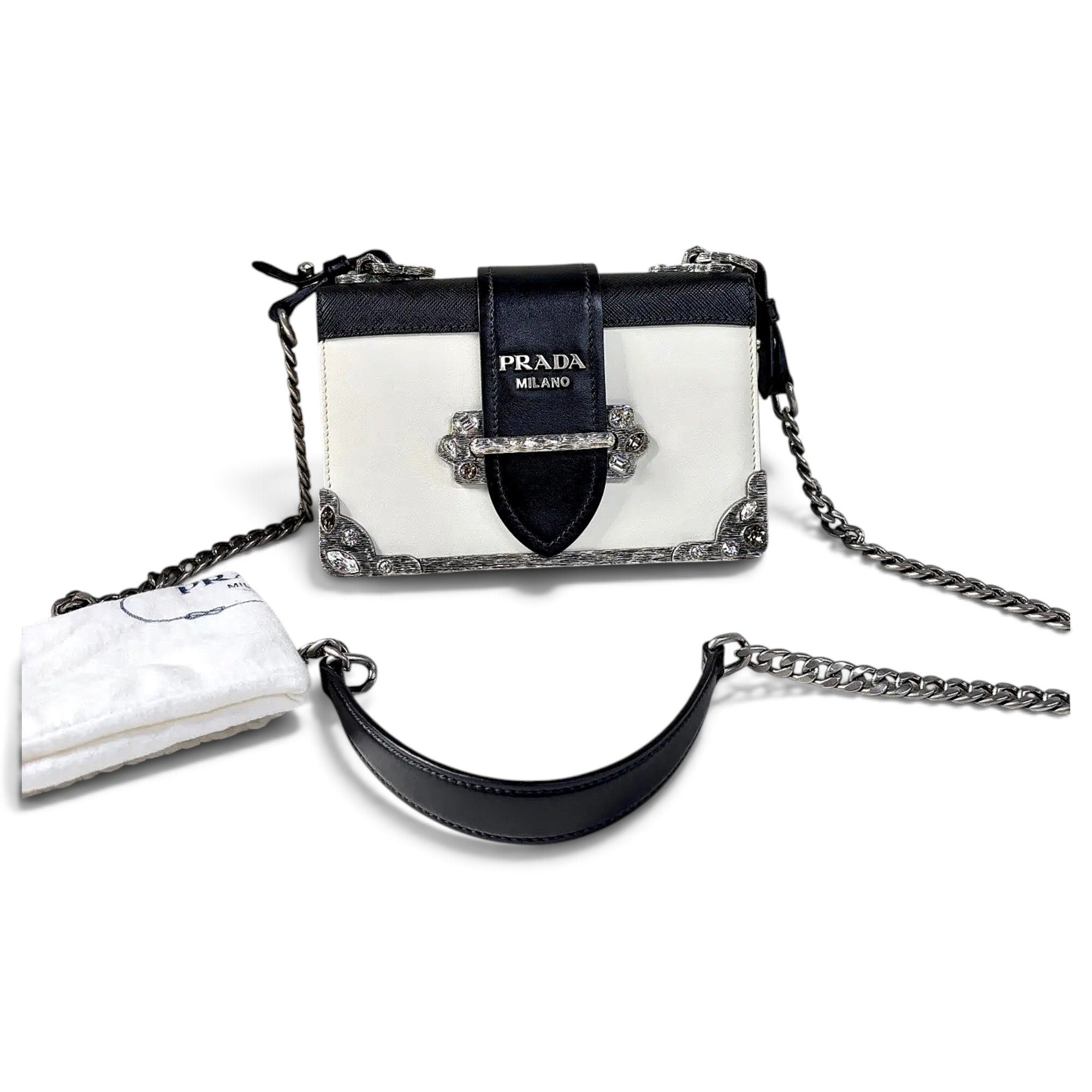Cahier leather handbag