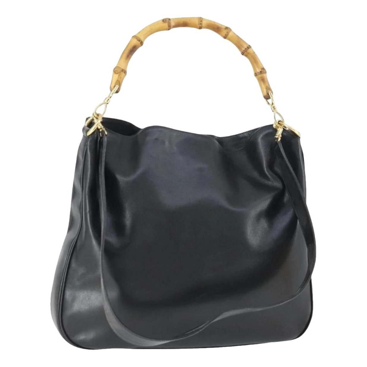 Bamboo leather handbag