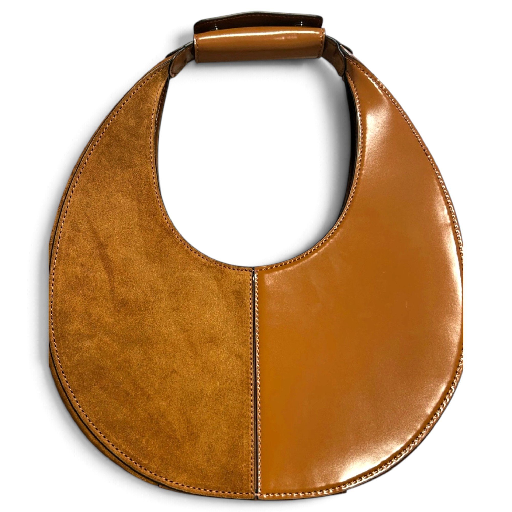Moon leather handbag
