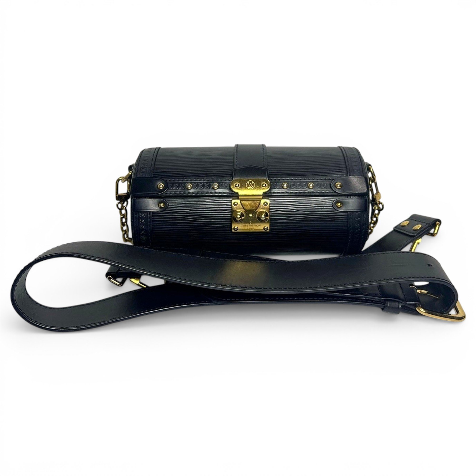 Papillon Trunk leather handbag