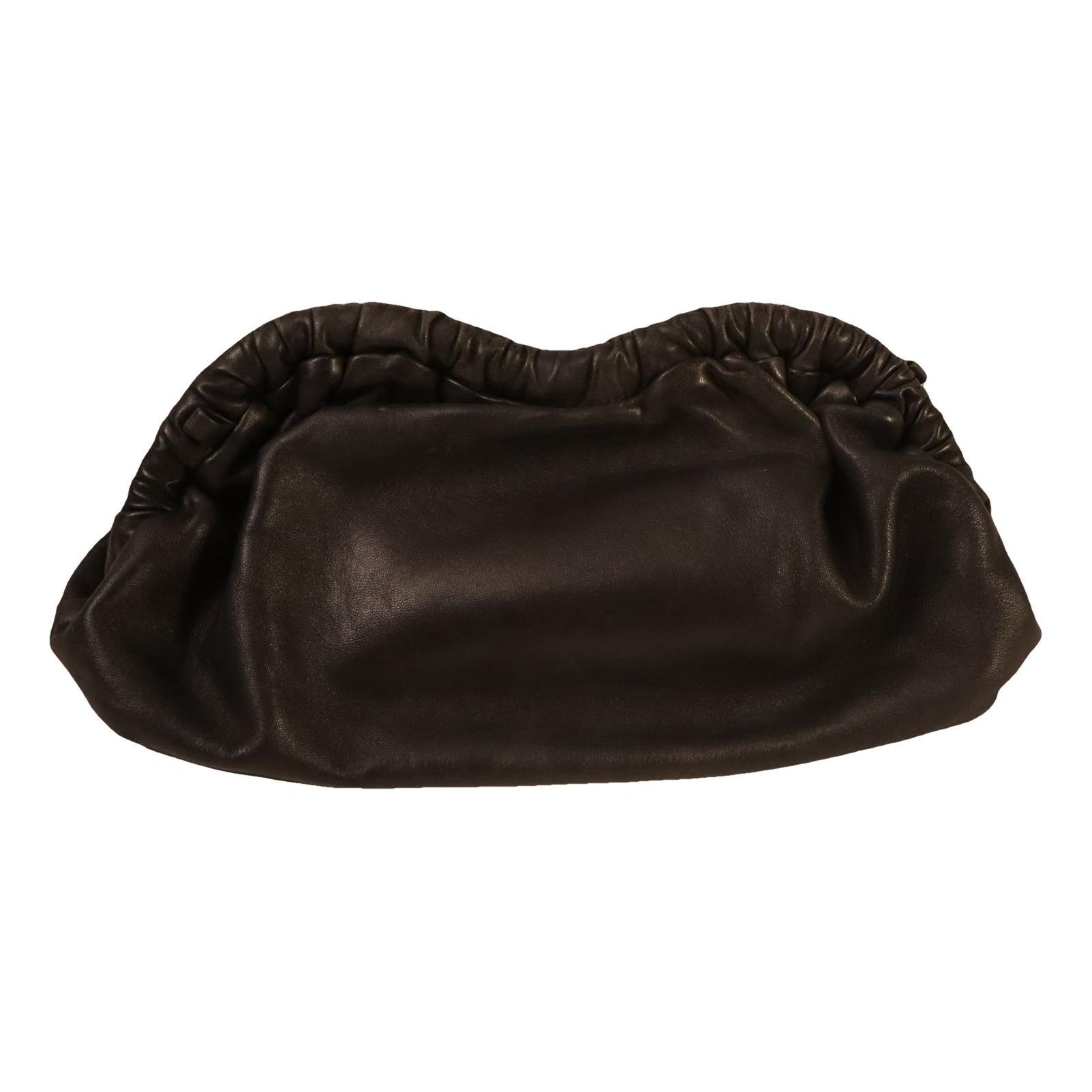 Cloud leather clutch bag