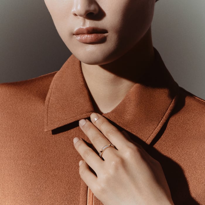 Sans Coloris Hermès Clou d'H Ring