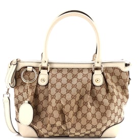 Gucci Sukey Top Handle Satchel GG Canvas Medium