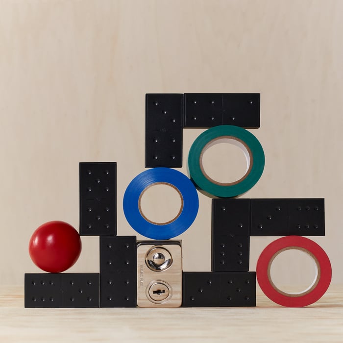 Cold Colors Domino Set