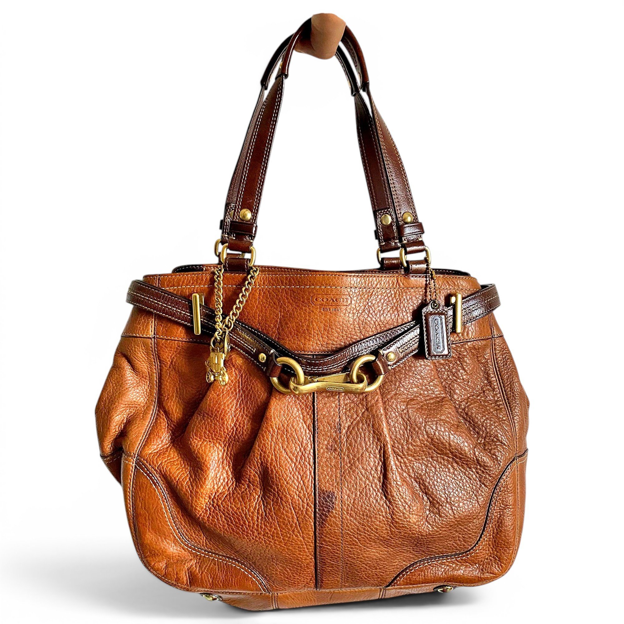 Signature Sufflette leather handbag