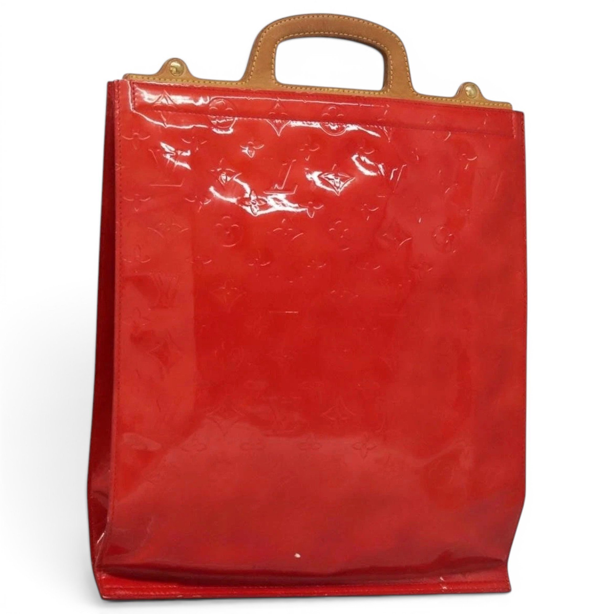 Patent leather tote