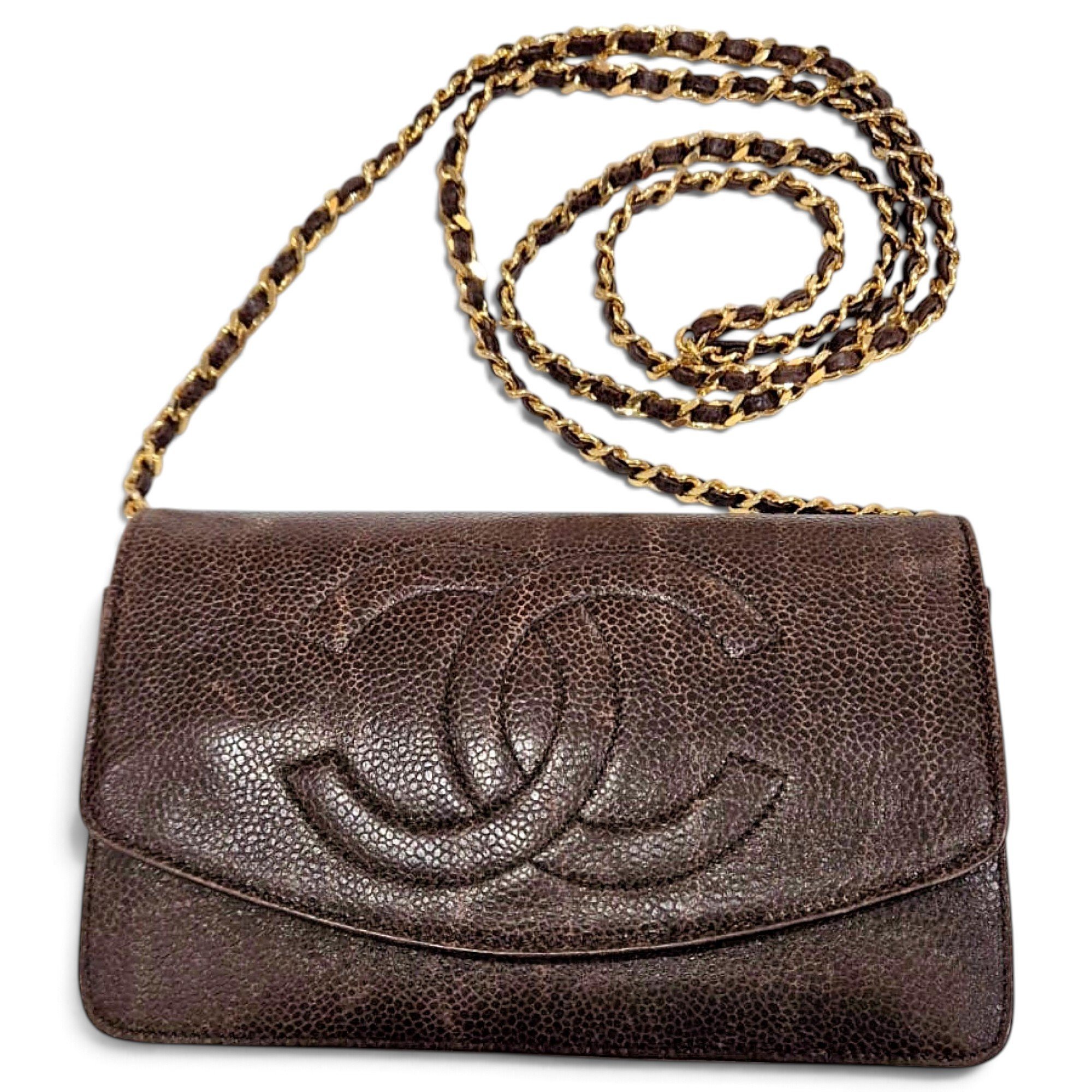 Wallet On Chain Timeless/Classique leather handbag