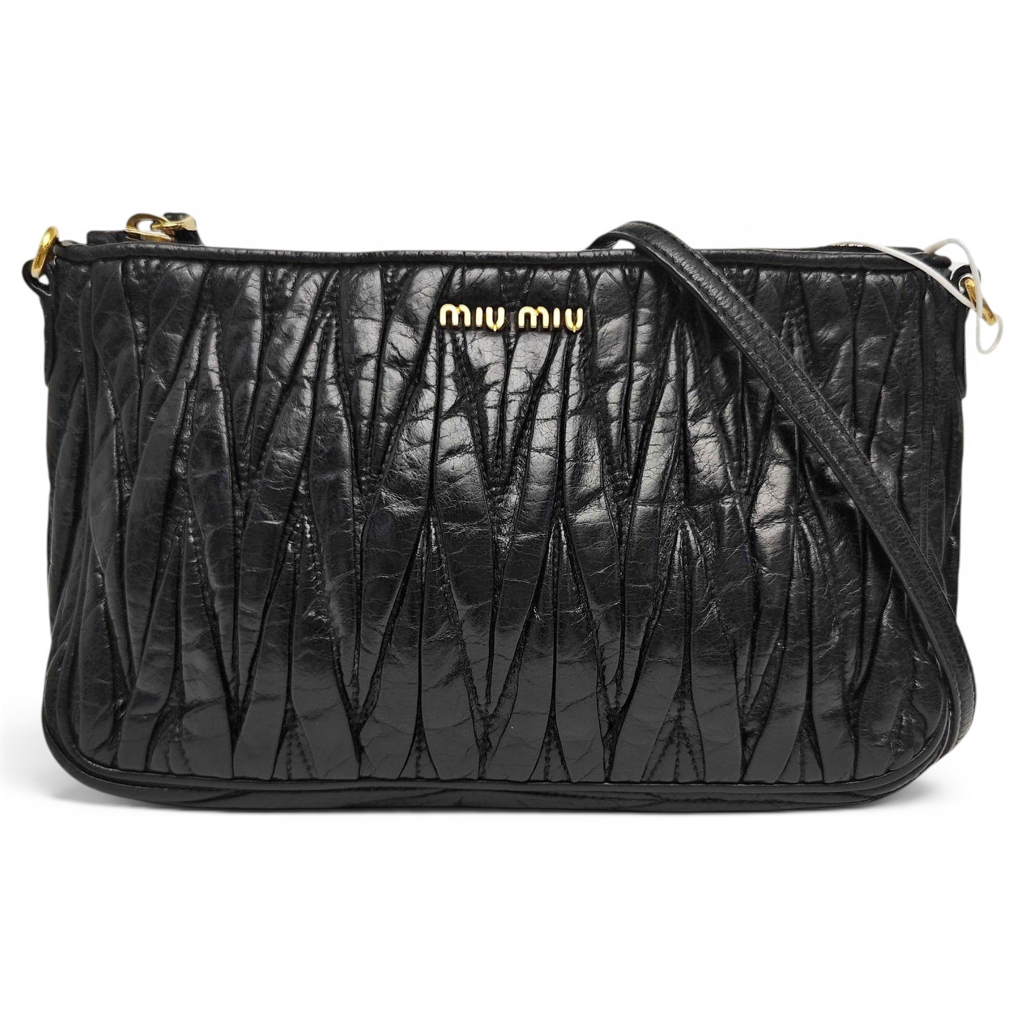 Coffer leather handbag