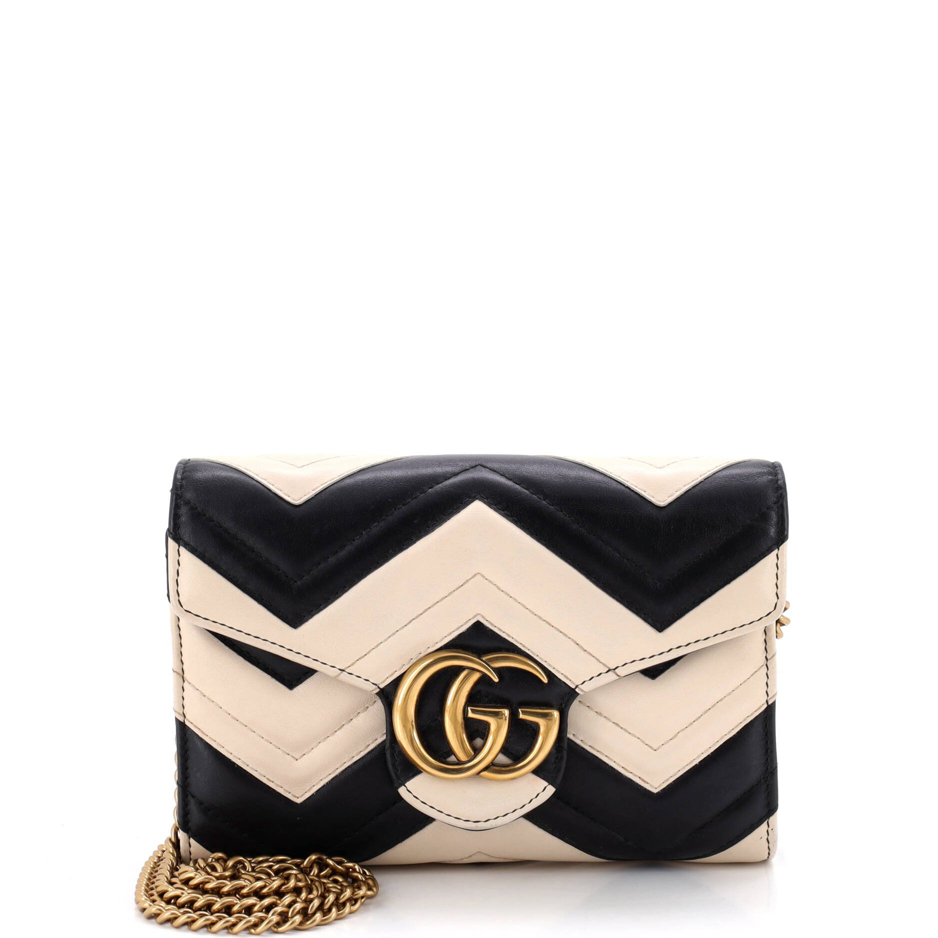 GG Marmont Chain Wallet Matelasse Leather Mini