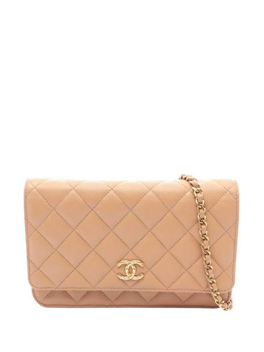 2021-2026 CC Quilted Caviar Wallet on Chain crossbody bag