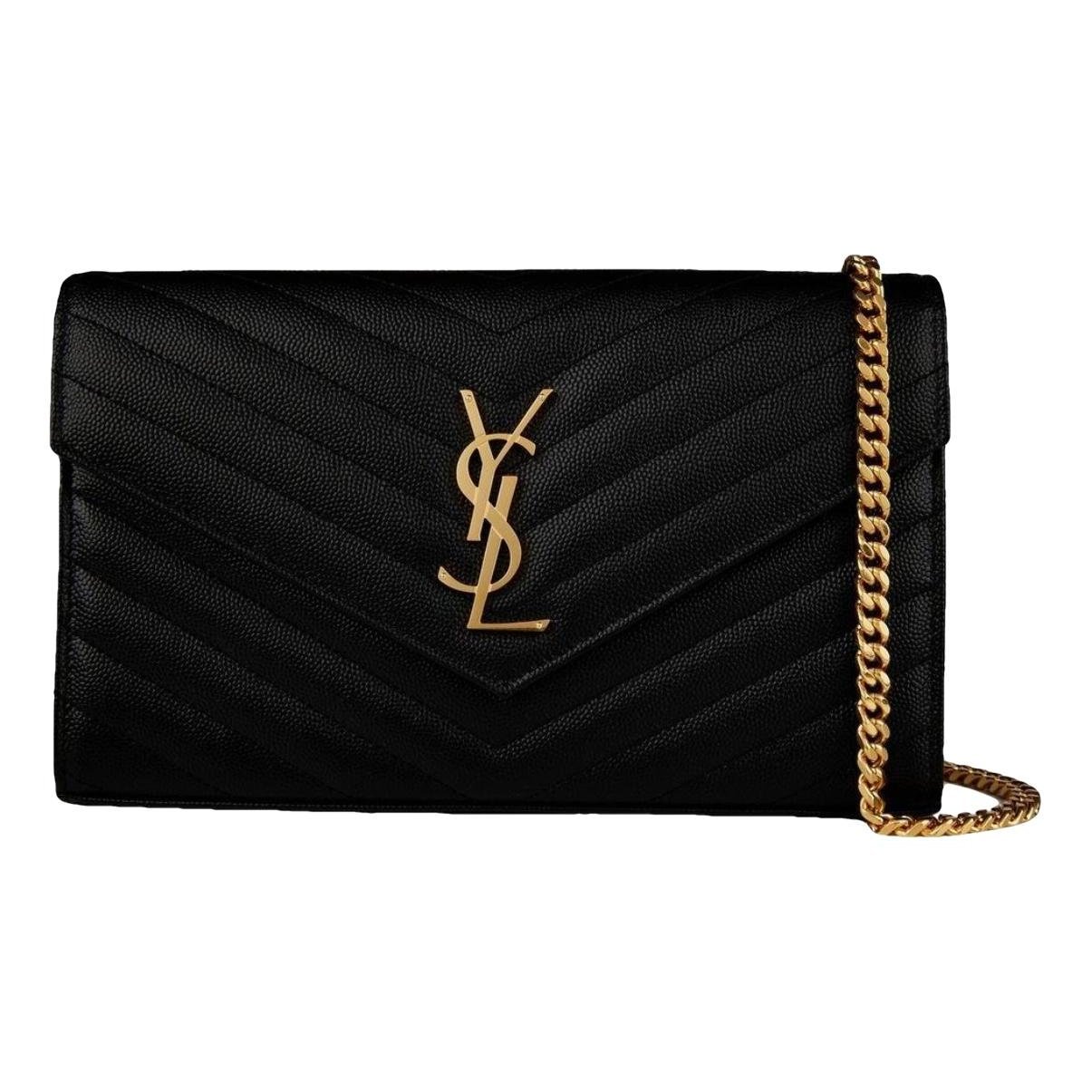 Portefeuille enveloppe leather crossbody bag