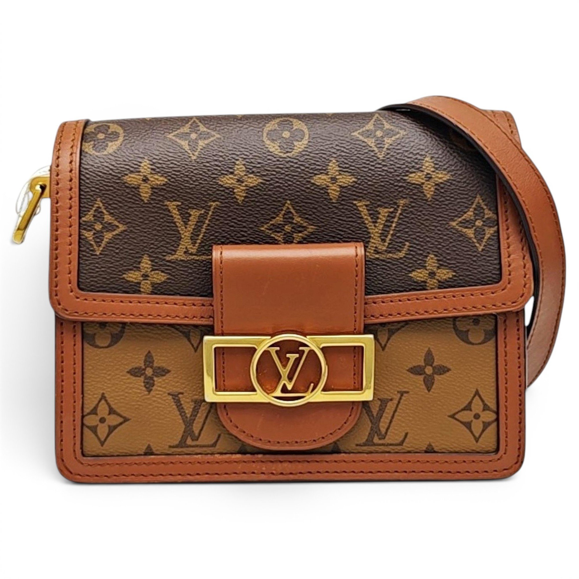 Dauphine leather handbag