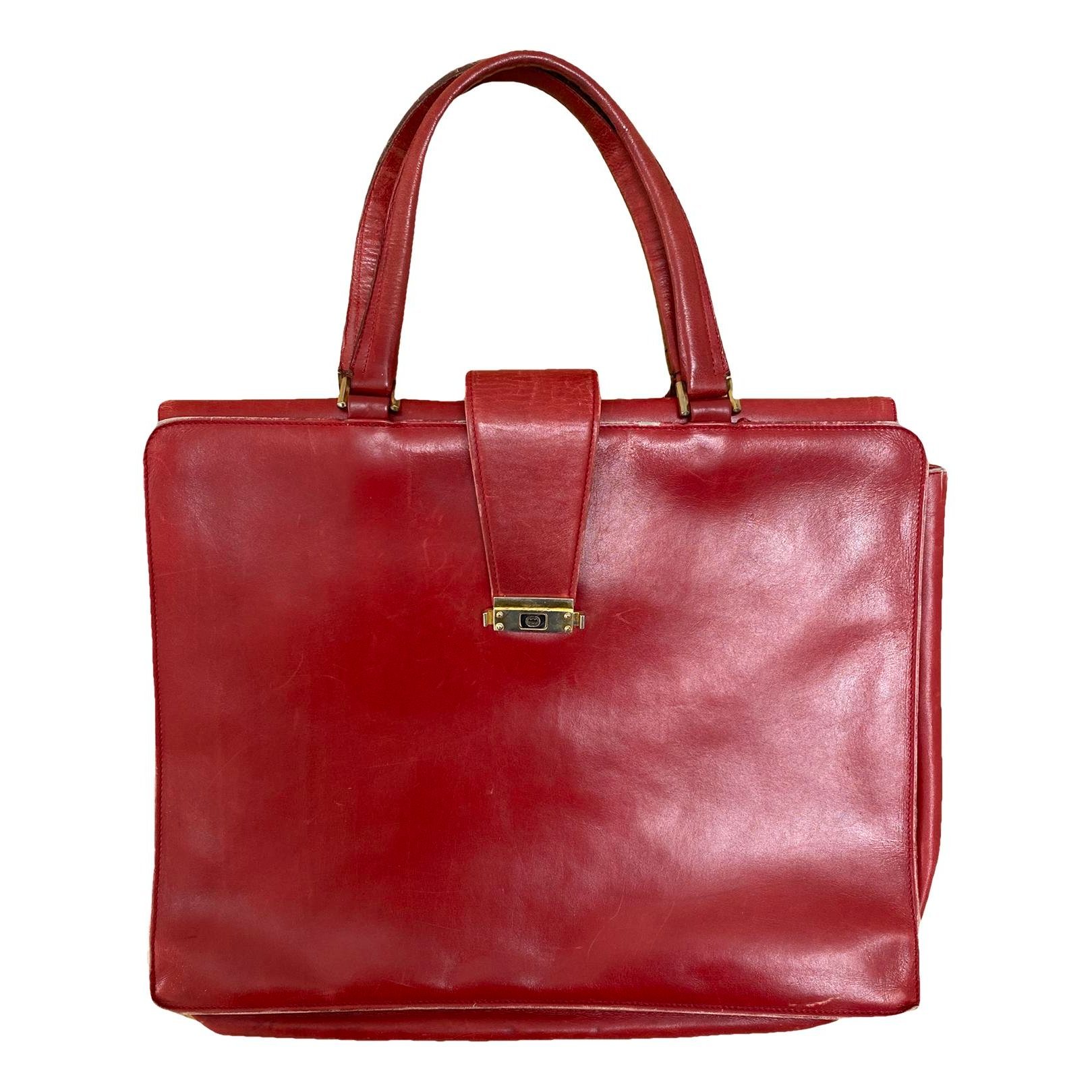 Leather travel bag