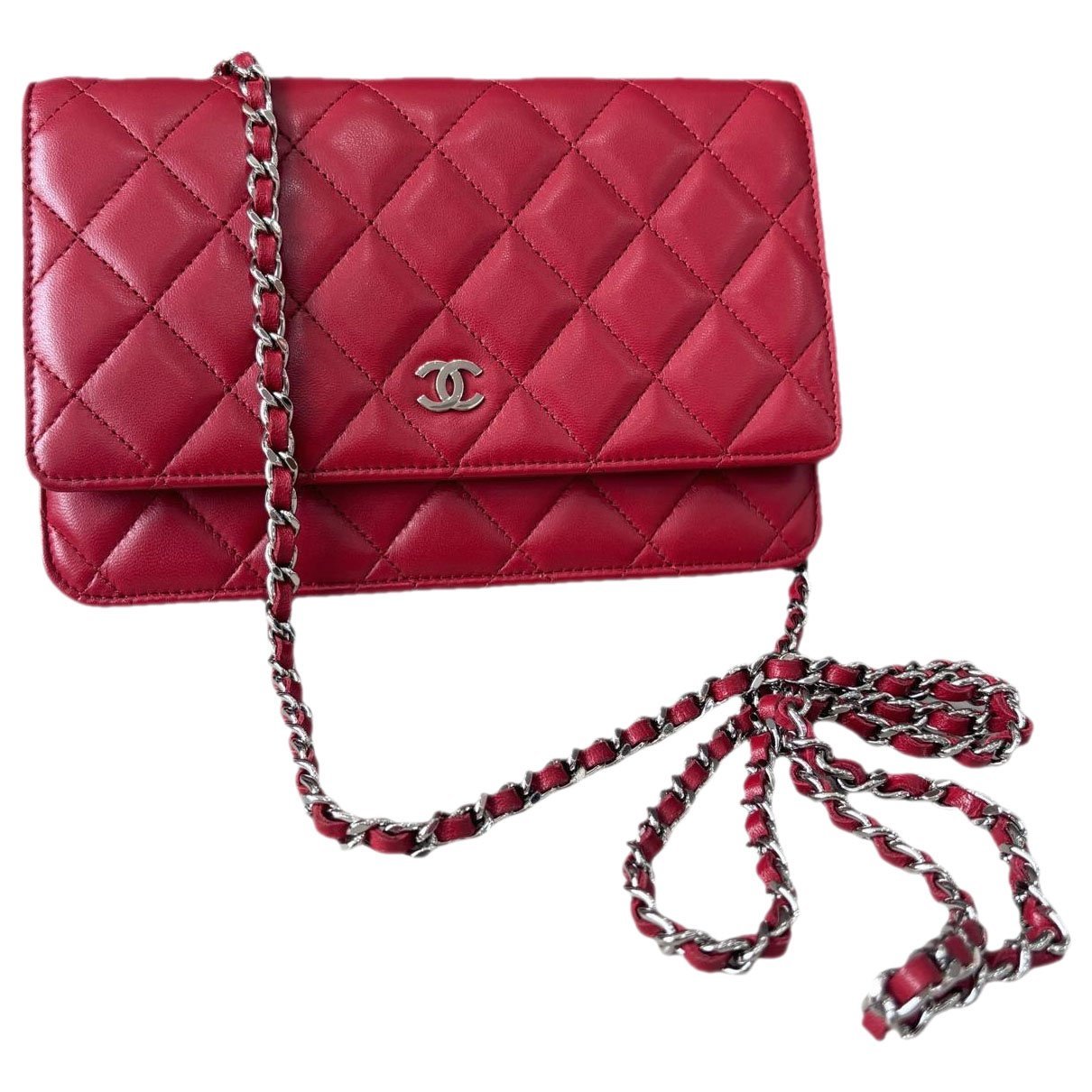 Wallet On Chain Timeless/Classique leather crossbody bag