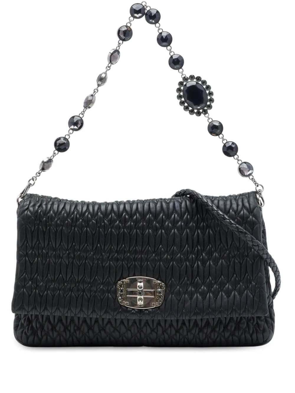 2010-2026 Matelasse Nappa Crystal Chain satchel