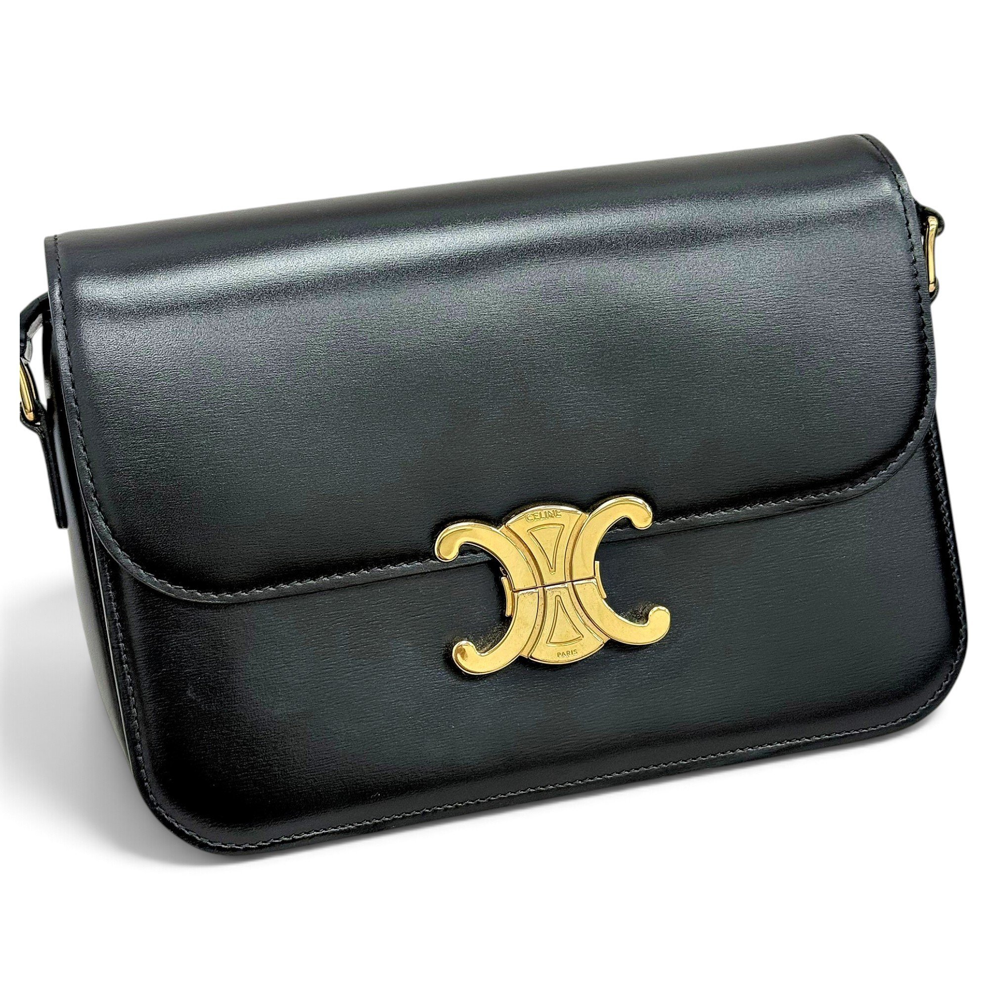 Triomphe leather handbag