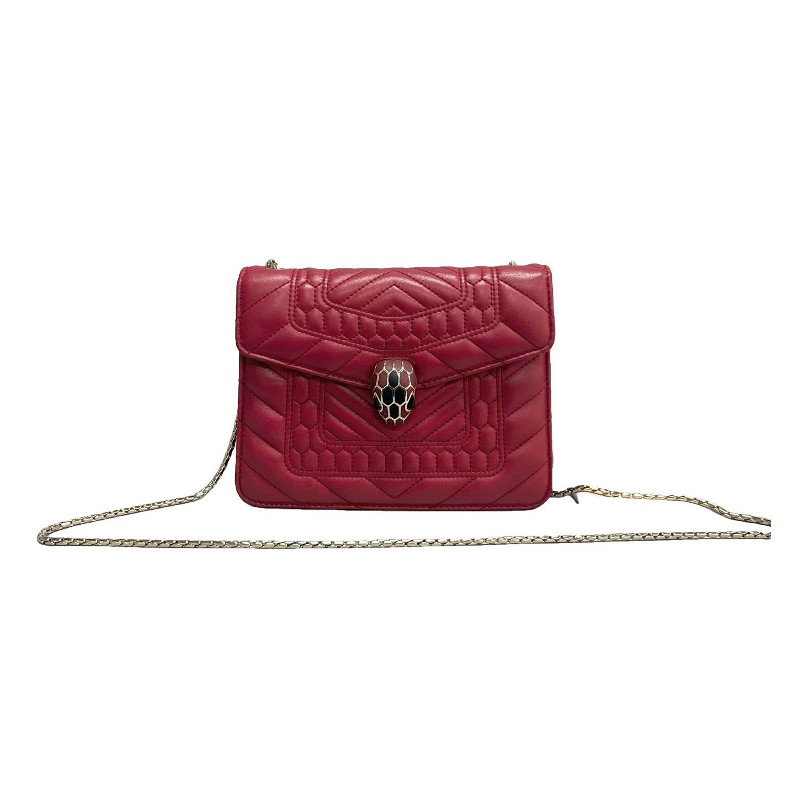 Serpenti leather handbag
