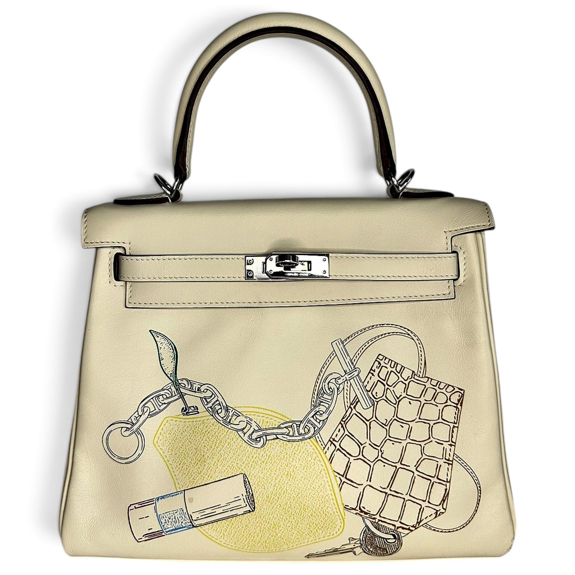 Kelly 25 leather handbag