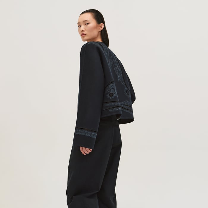 Bleu Noir Cashmere Jacket