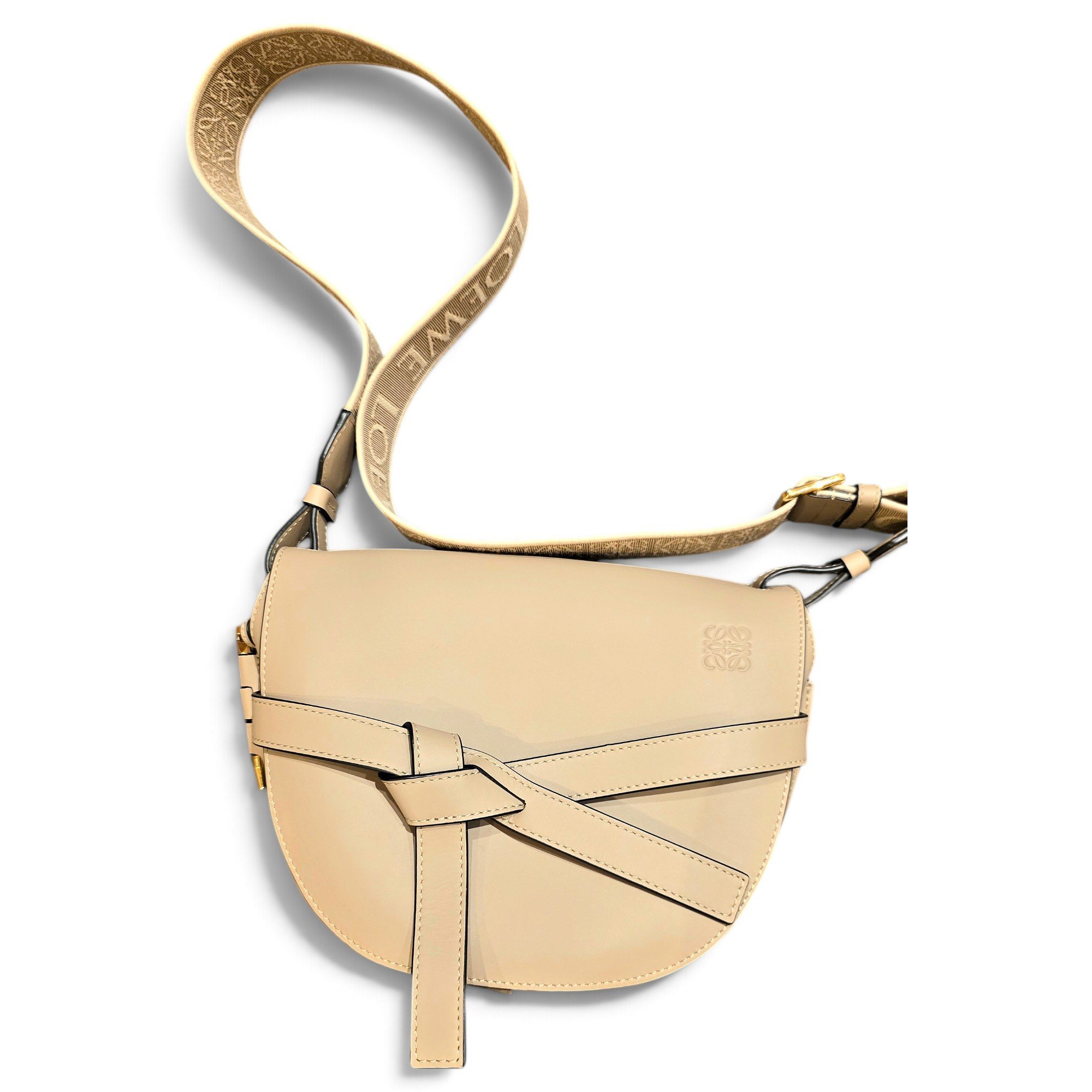 Gate leather crossbody bag