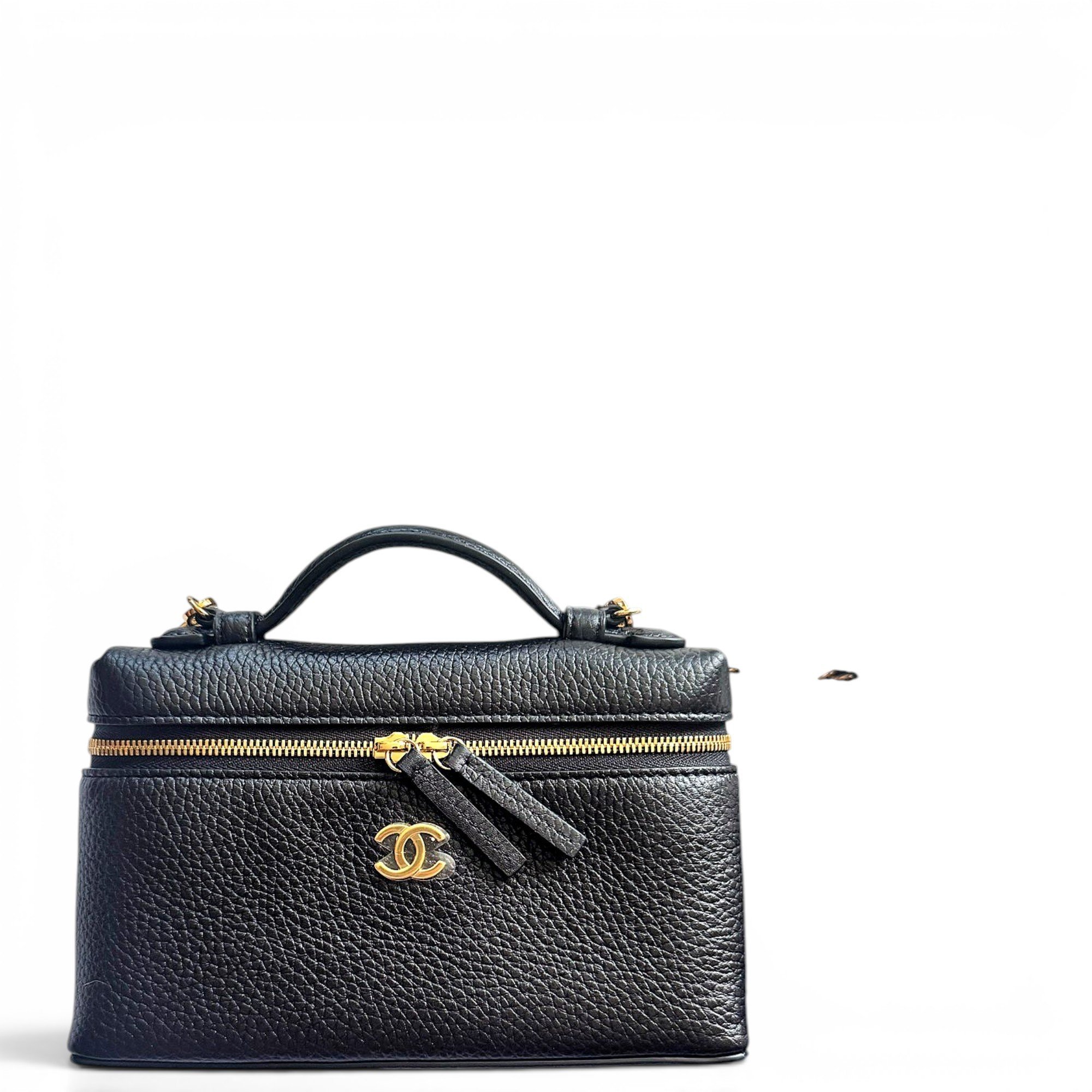 Vanity leather handbag