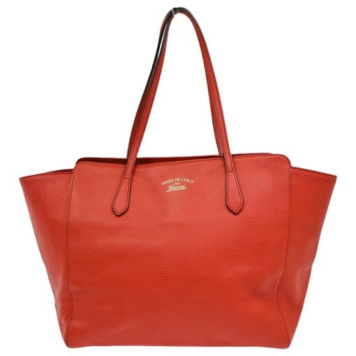 Swing leather tote