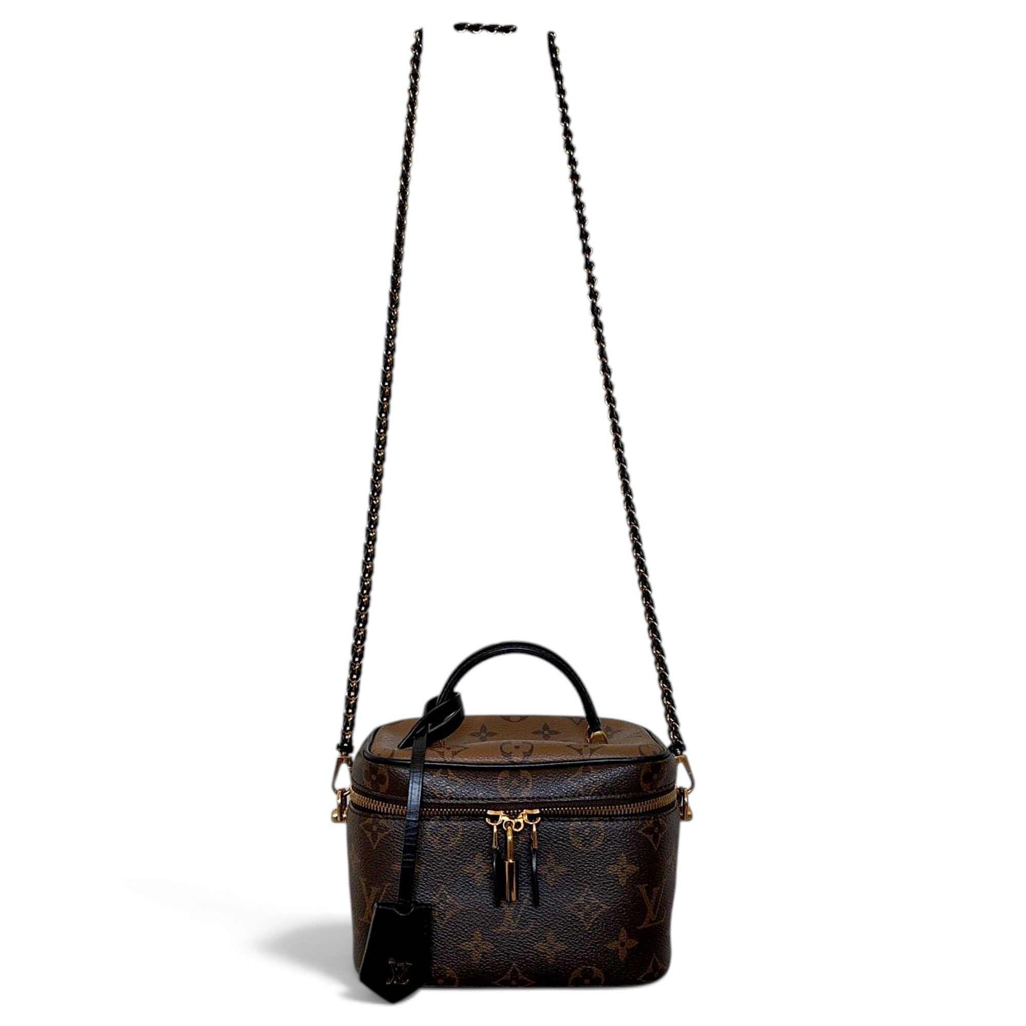 Vanity leather crossbody bag