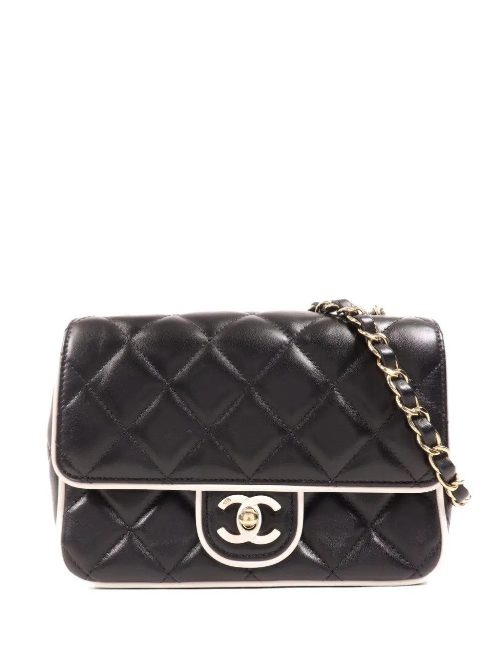 CC turn-lock shoulder bag