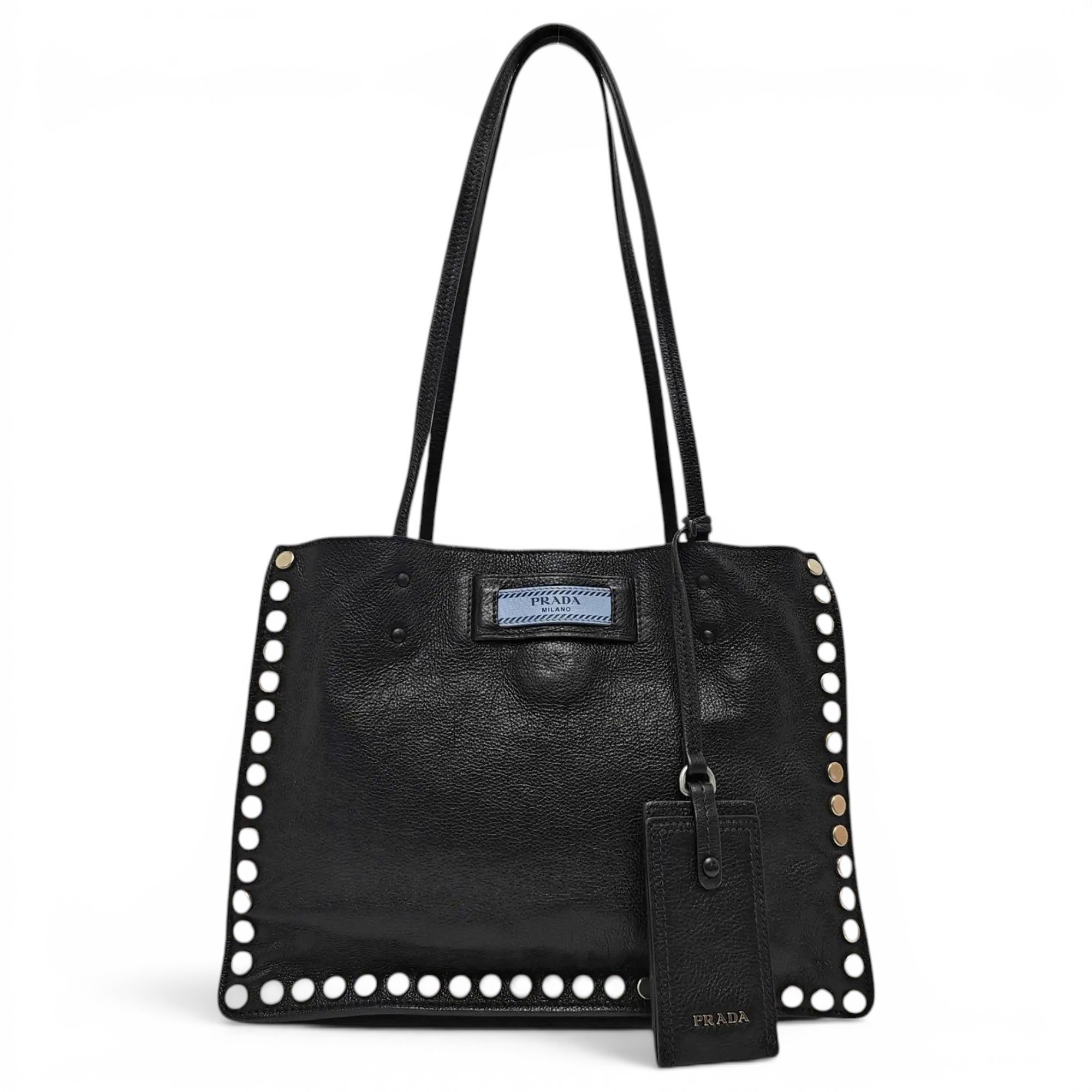 Etiquette leather tote