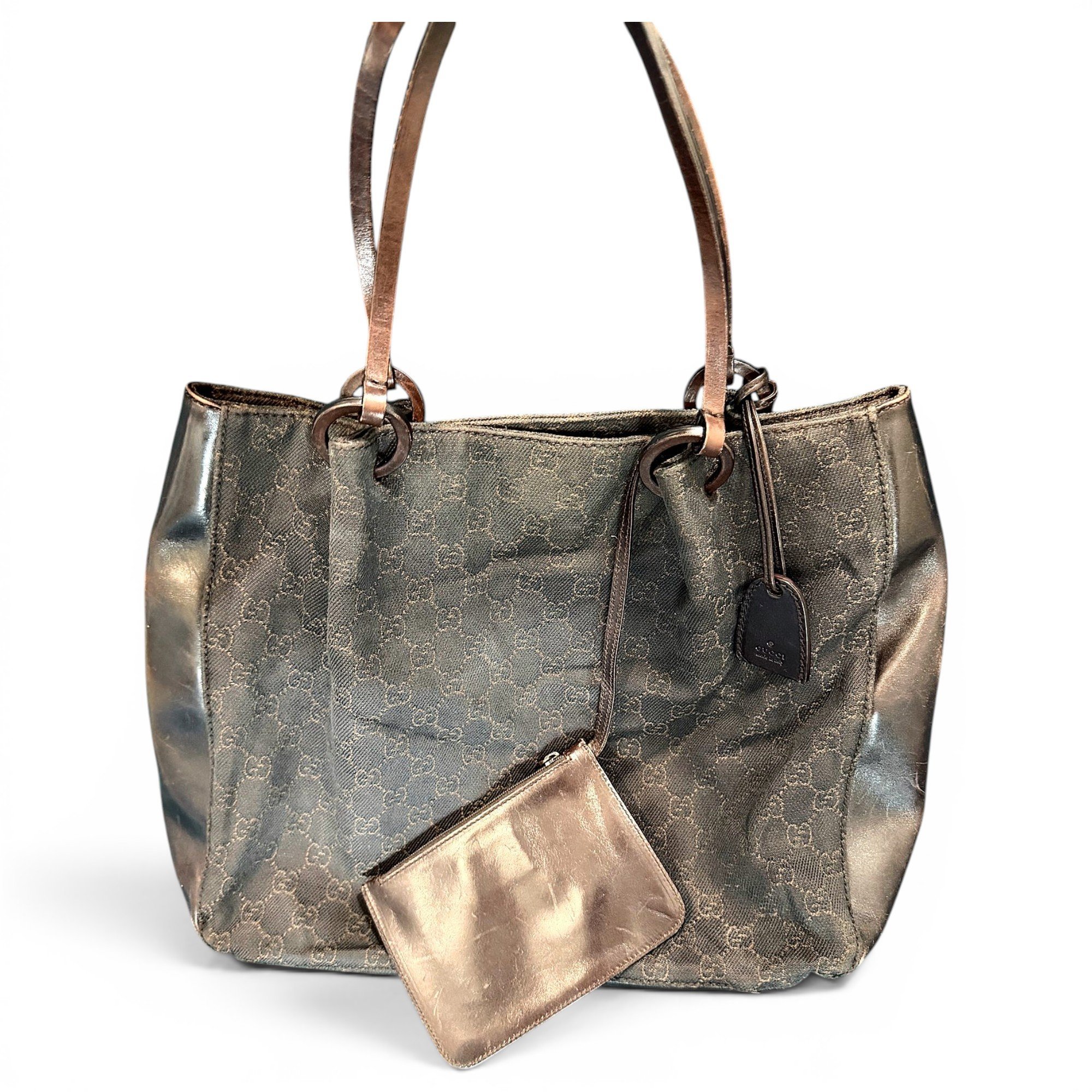 Bamboo Shopper leather tote