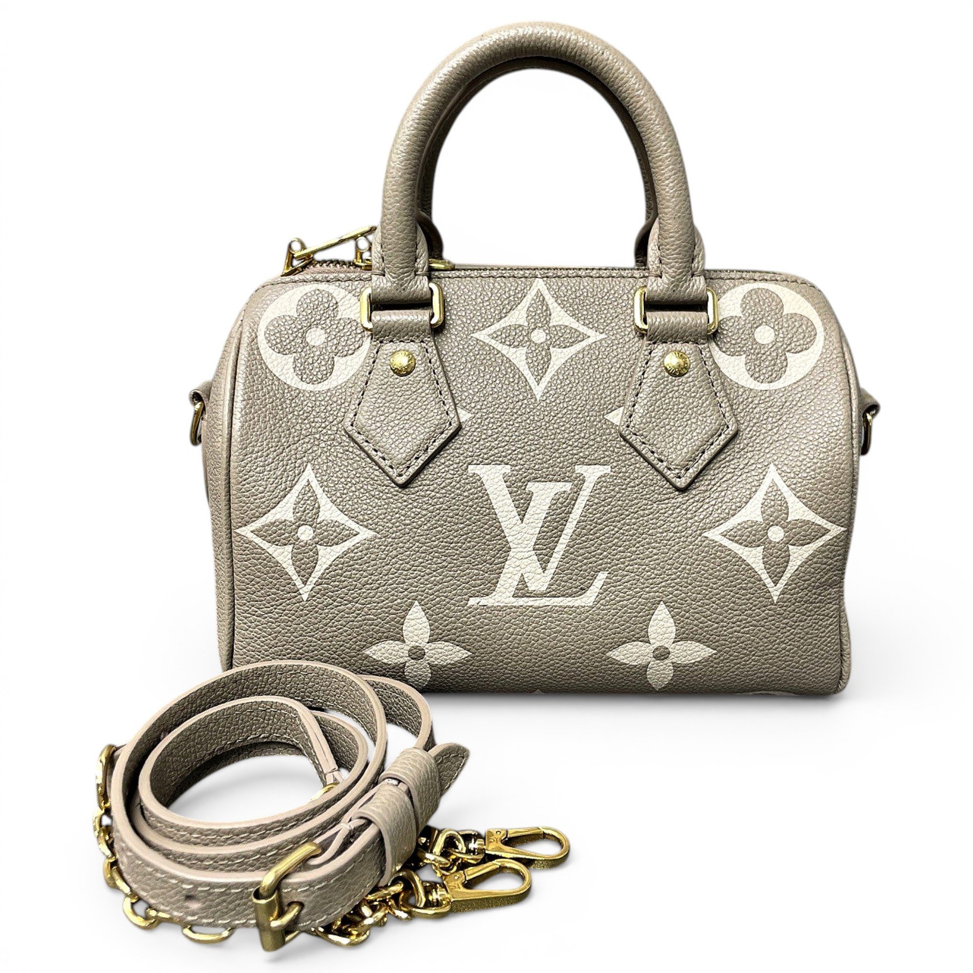 Nano Speedy / Mini HL leather handbag