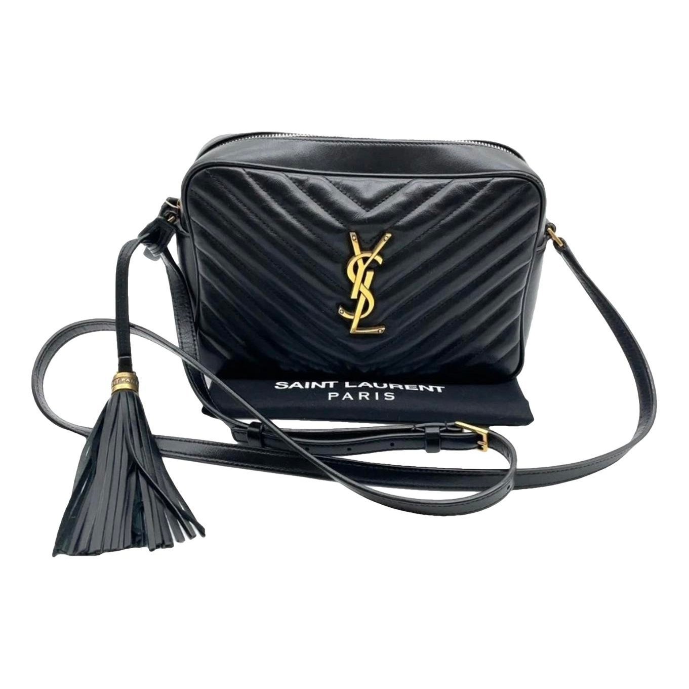 Camera Lou leather crossbody bag