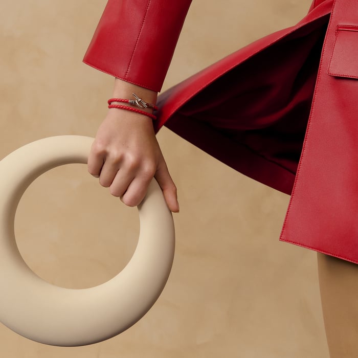 Rouge De Cœur Glenan Double Tour Bracelet