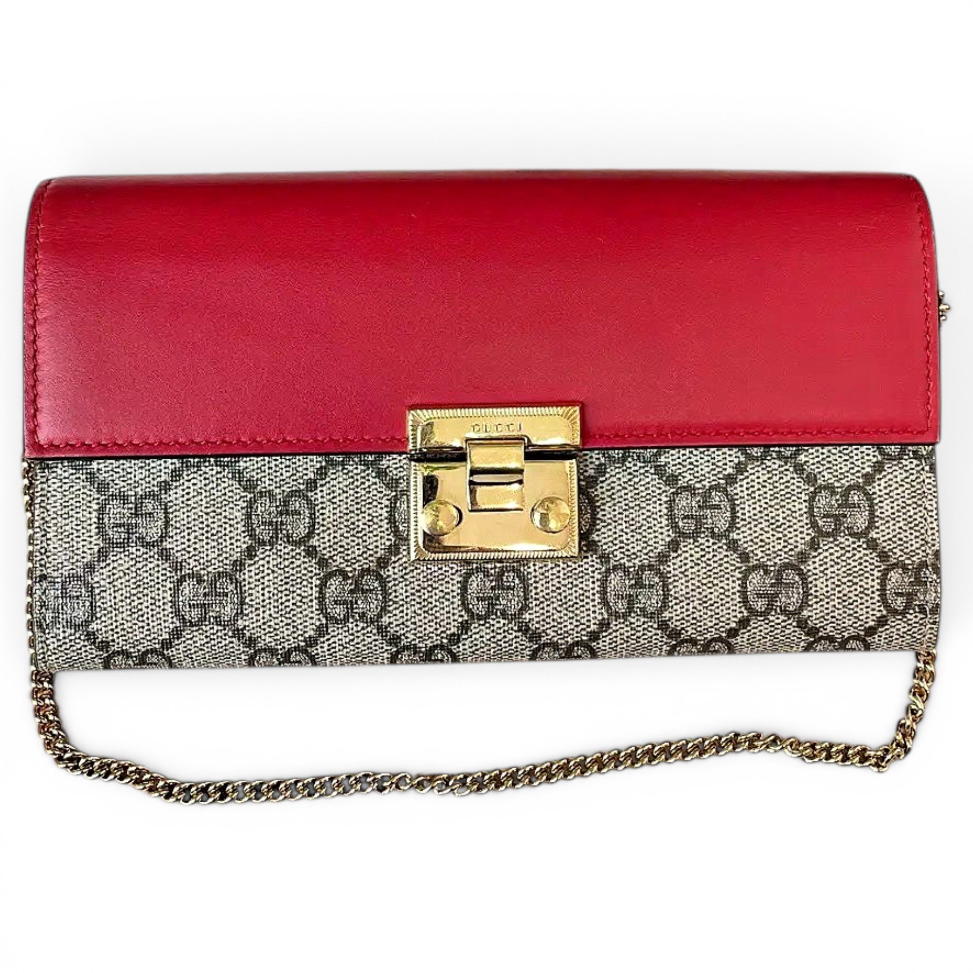 Padlock leather handbag