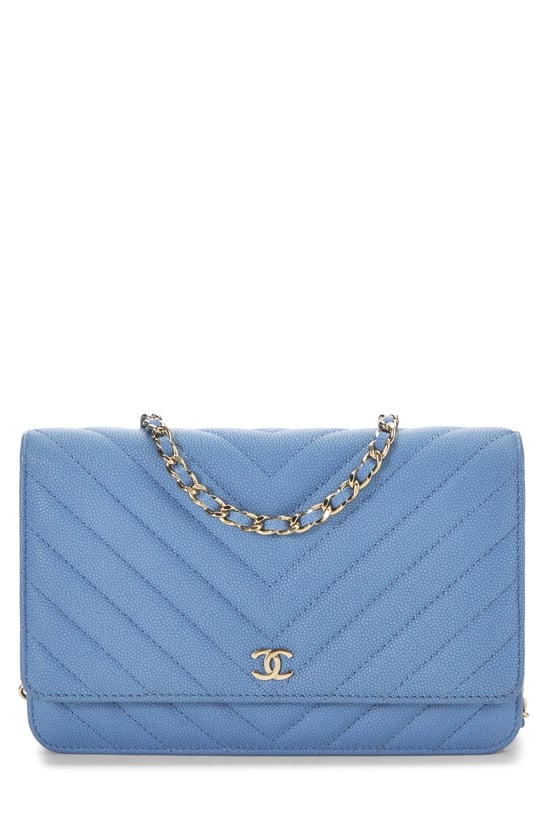 Blue Caviar Chevron Wallet on Chain (WOC)