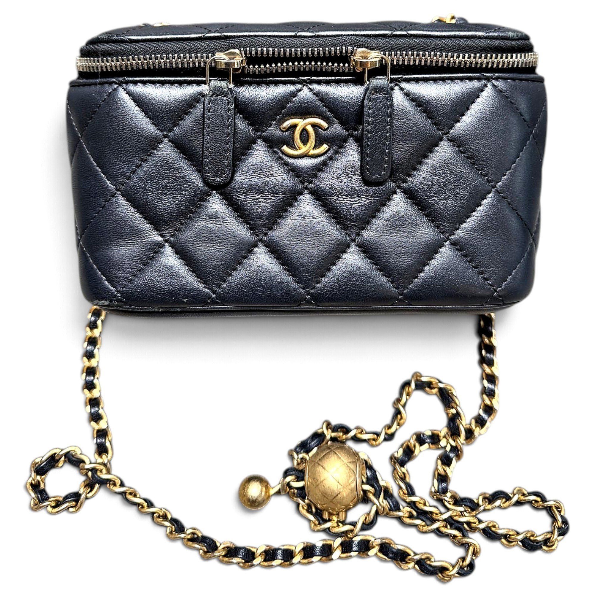 Trendy CC Vanity leather handbag