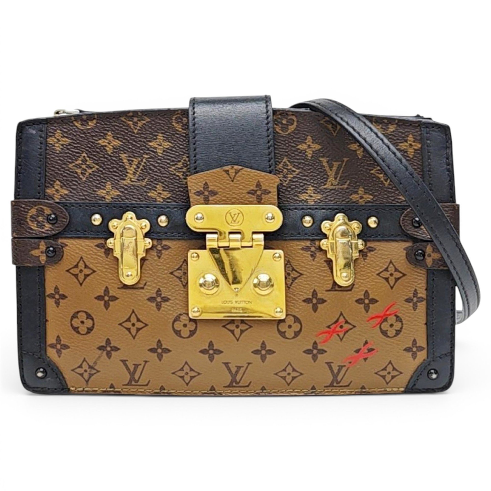 Petite Malle leather handbag