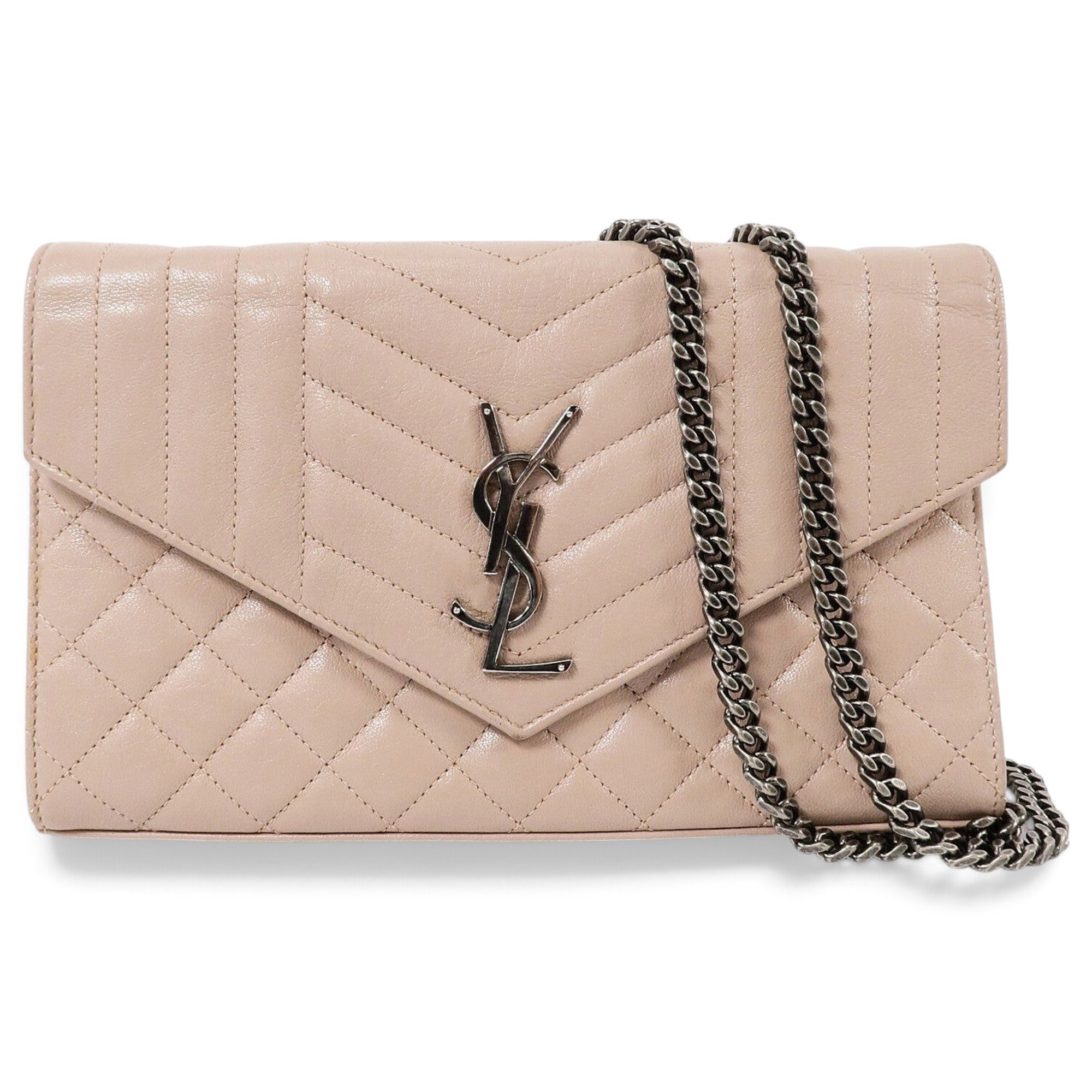 Envelope leather handbag