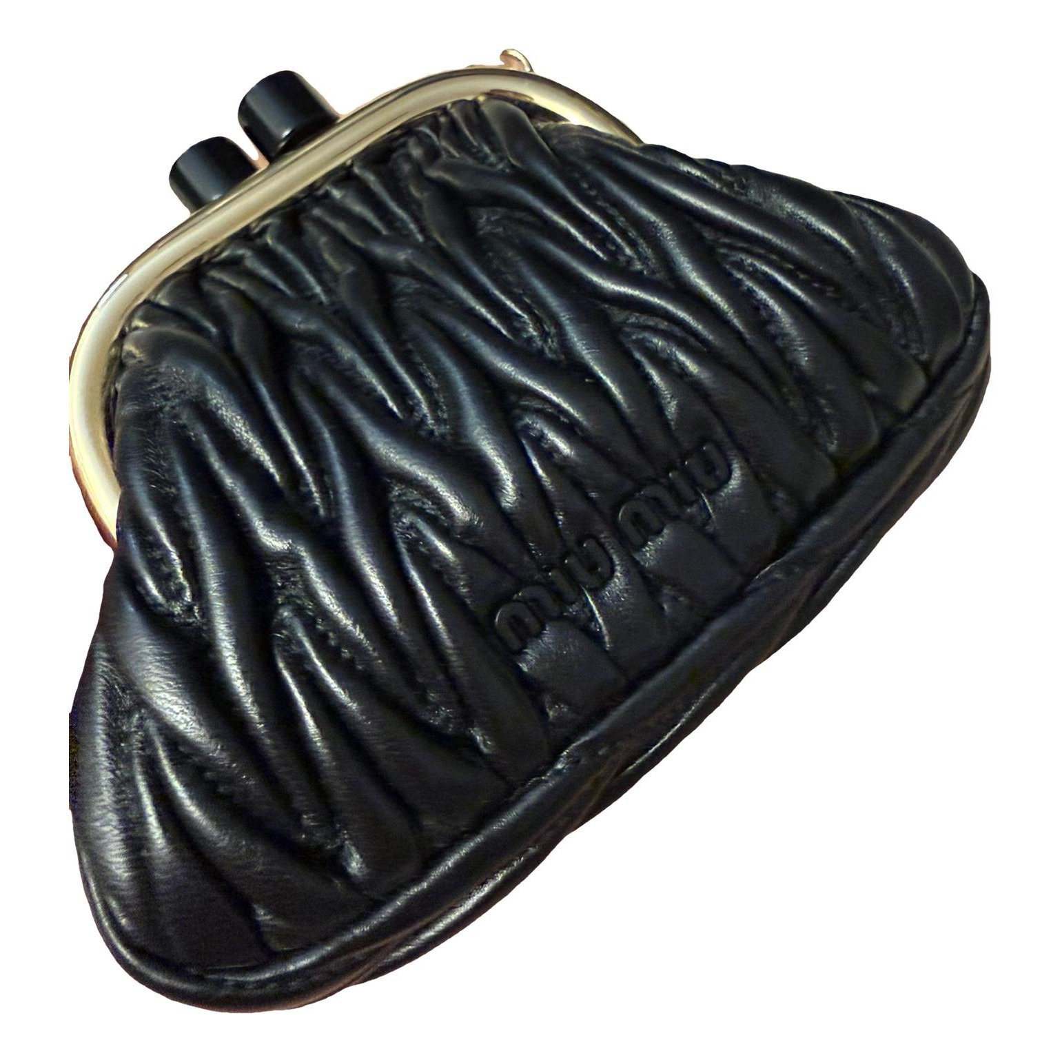 Miu Belle leather handbag