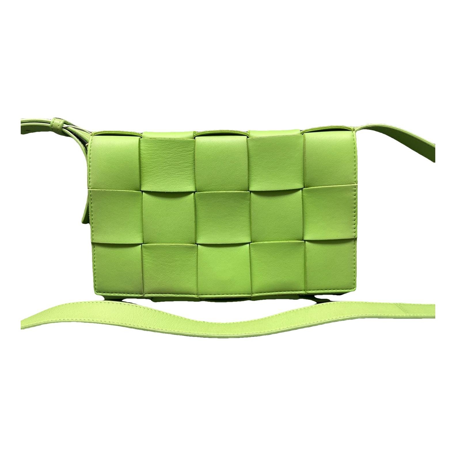 Cassette leather handbag