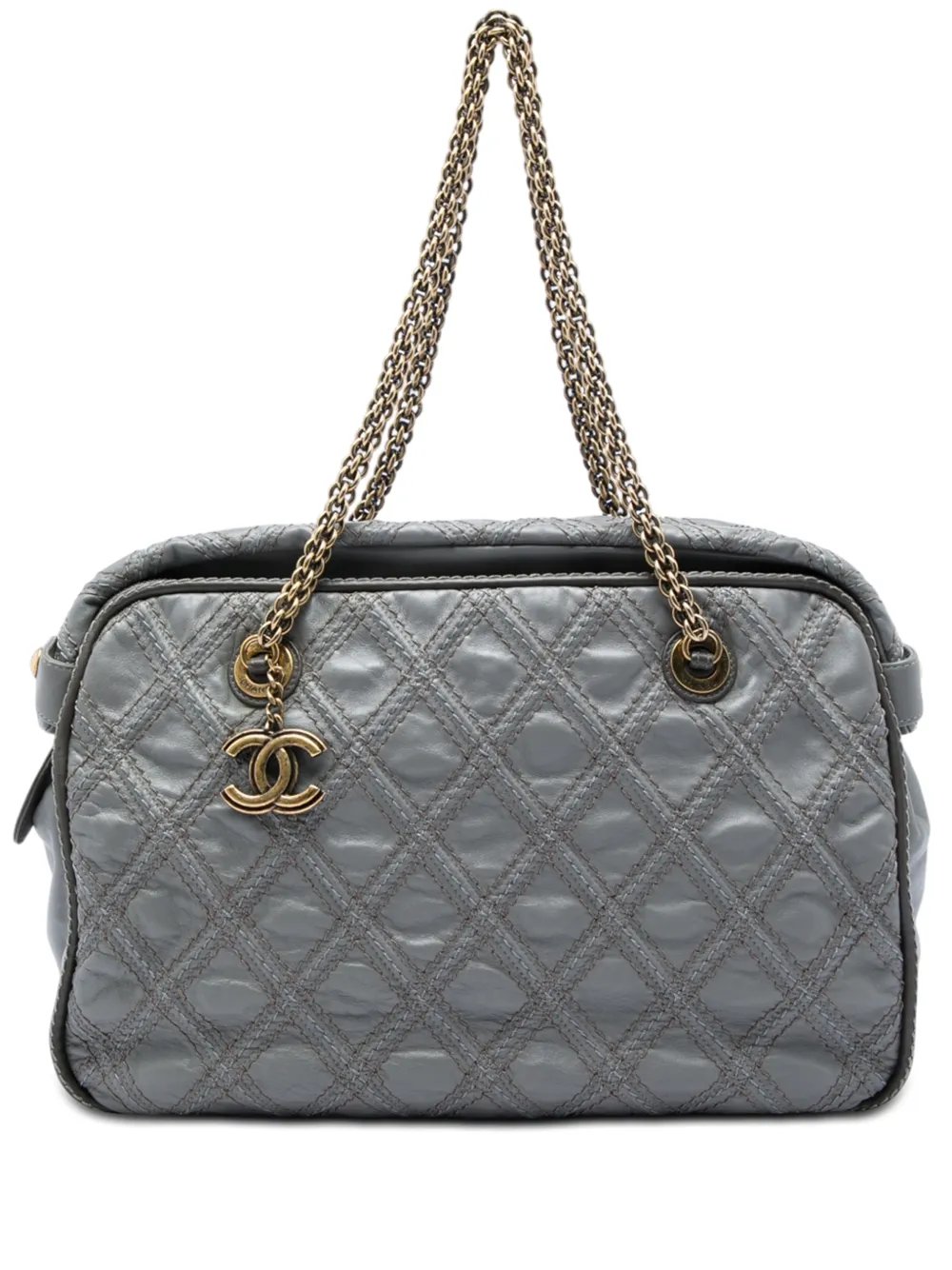 2010-2011 CC Quilted Calfskin Triptych tote bag