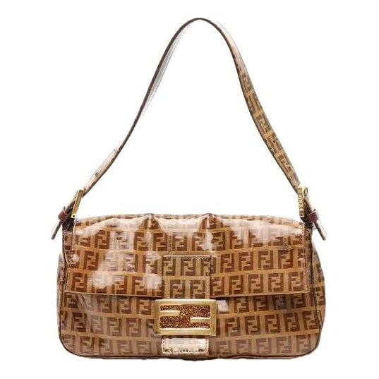 Baguette patent leather handbag