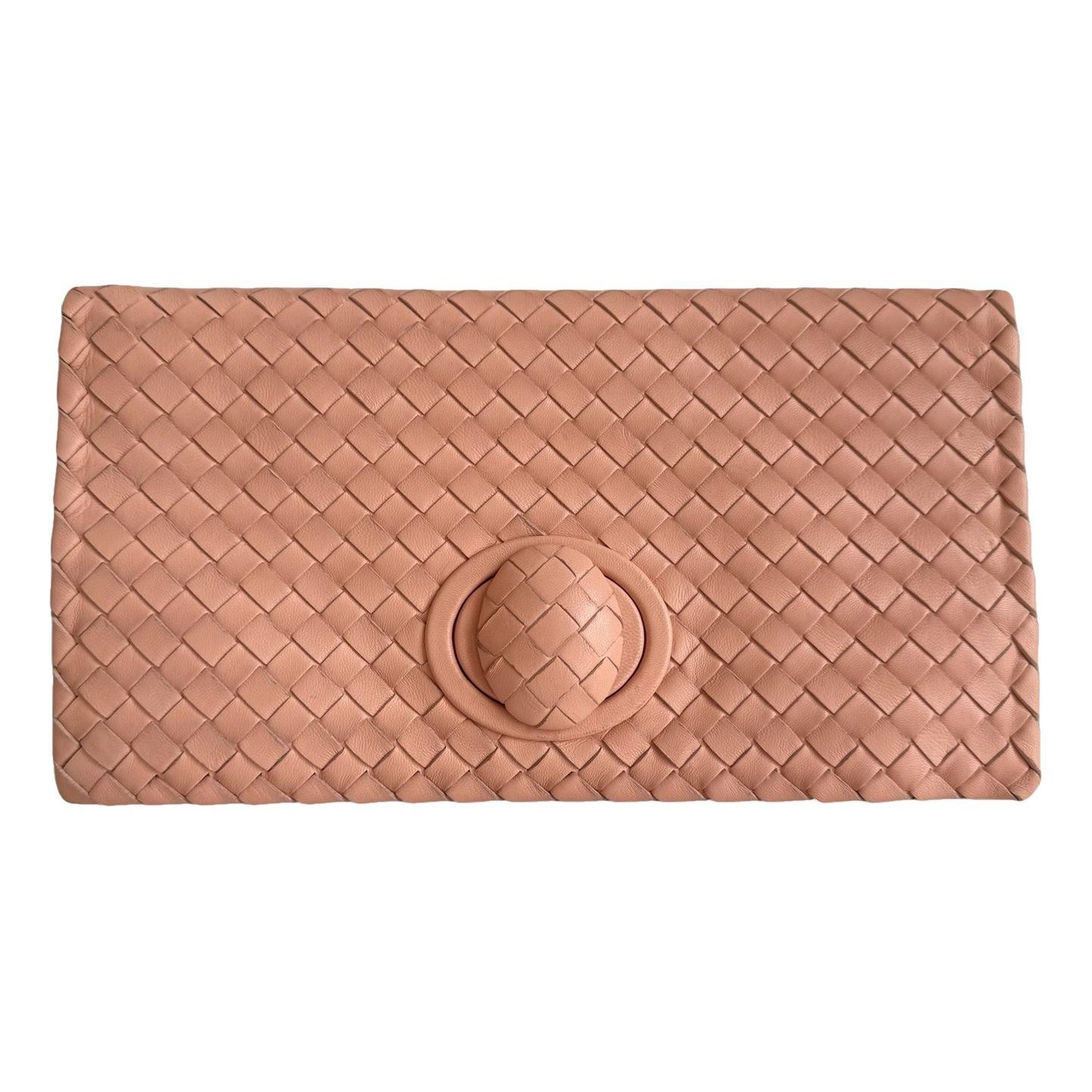 Leather clutch bag