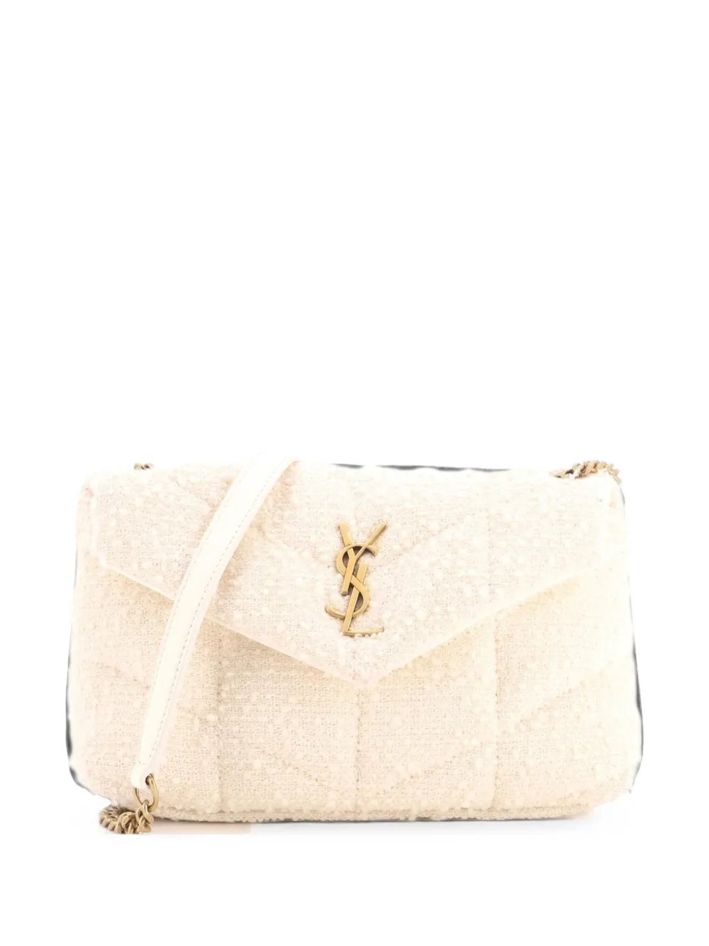 Loulou Puffer Shoulder Bag Quilted Tweed Mini crossbody bag