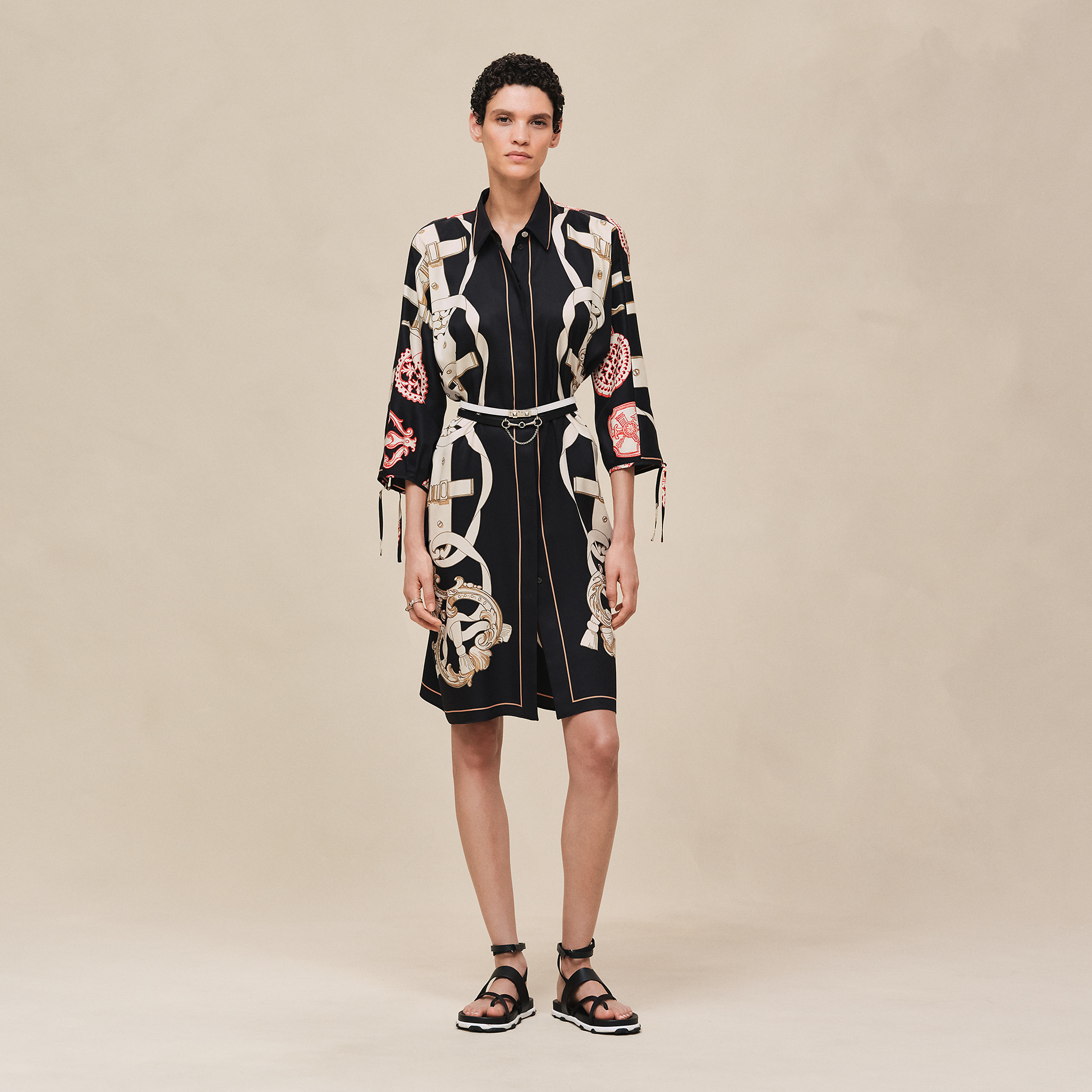 "Ferronnerie Remix" shirt dress