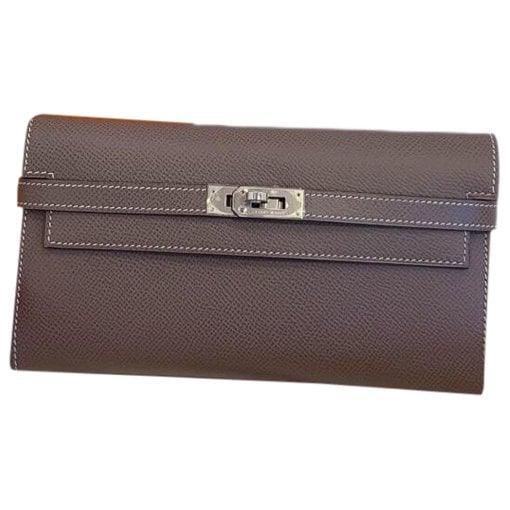Leather clutch bag