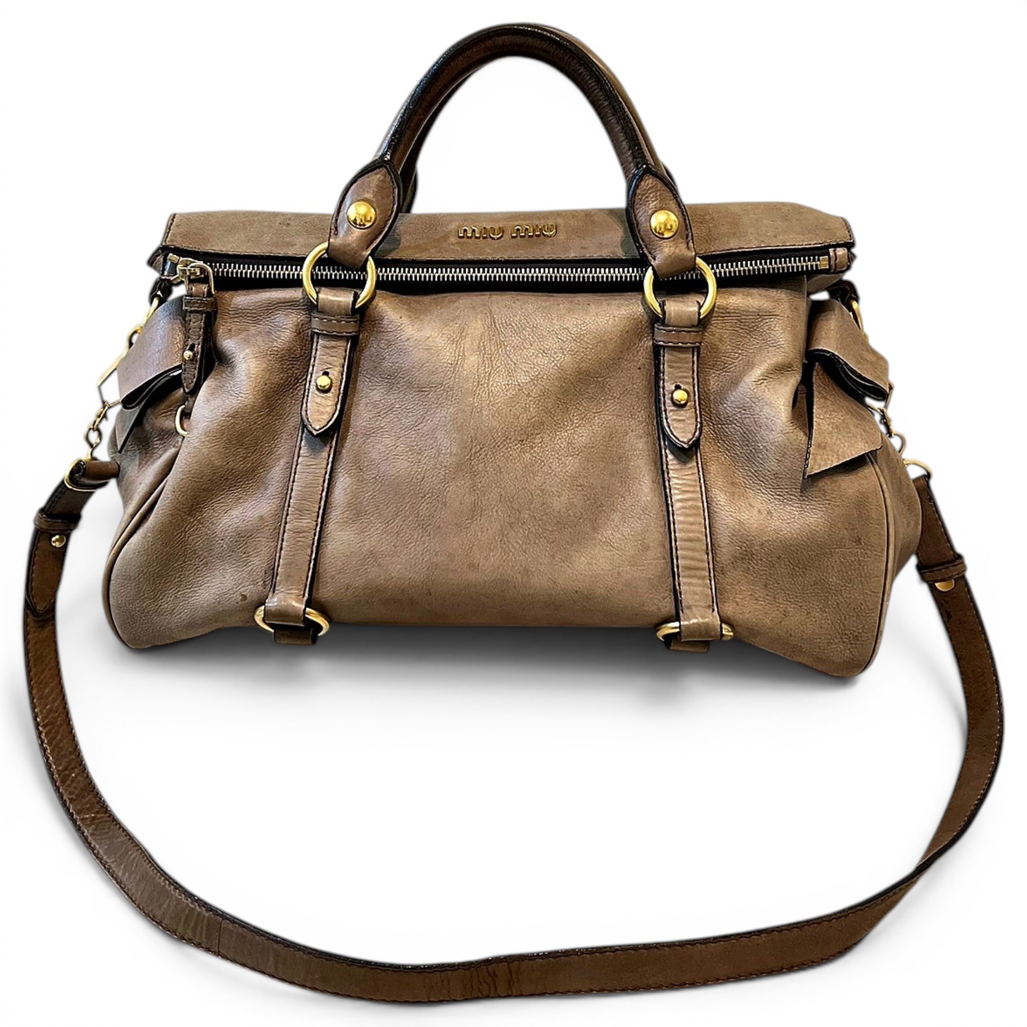 Bow bag leather clutch bag