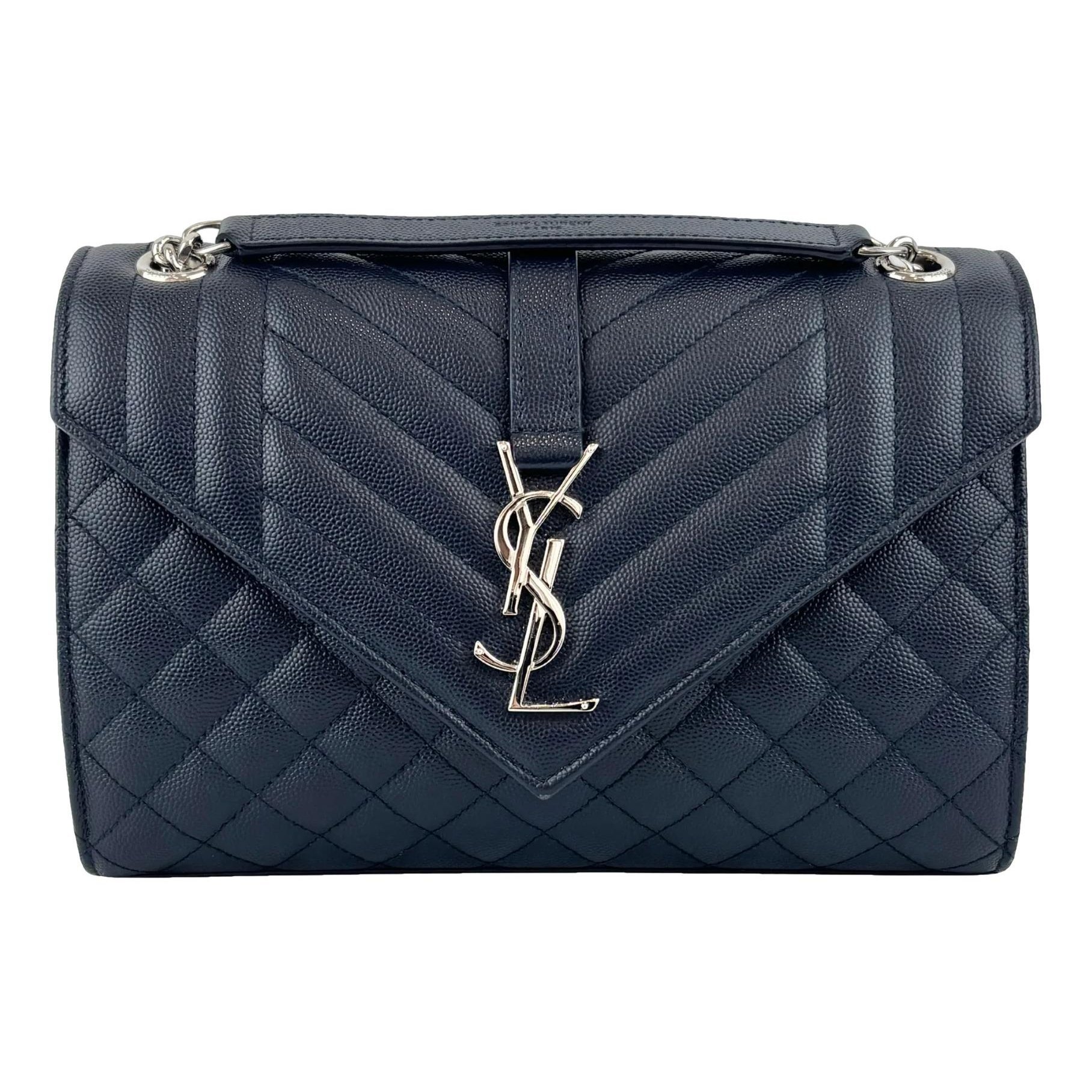 Envelope leather handbag
